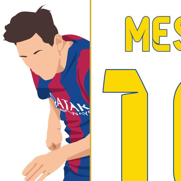 Lionel Messi Goal, 2015 CopaDel Rey Final Barcelona vs Athletic Bilbao Barcelona Spain Poster Print Wall Art Main Image Alternate- Poster 2