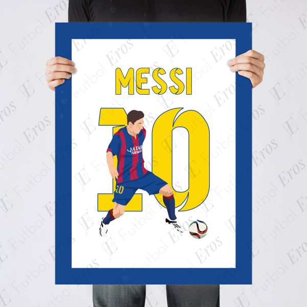 Lionel Messi Goal, 2015 CopaDel Rey Final Barcelona vs Athletic Bilbao Barcelona Spain Poster Print Wall Art Main Image - Poster 1