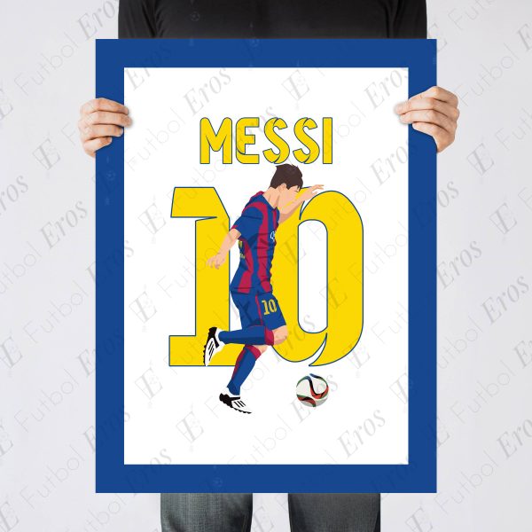 Lionel Messi Goal, 2015 CopaDel Rey Final Barcelona vs Athletic Bilbao Barcelona Spain Poster Print Wall Art Main Image - Poster 3