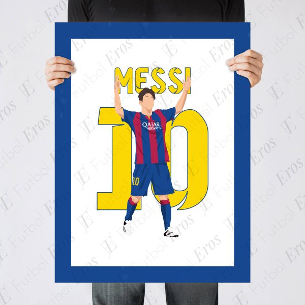 Lionel Messi Goal, 2015 CopaDel Rey Final Barcelona vs Athletic Bilbao Barcelona Spain Poster Print Wall Art Main Image - Poster 4