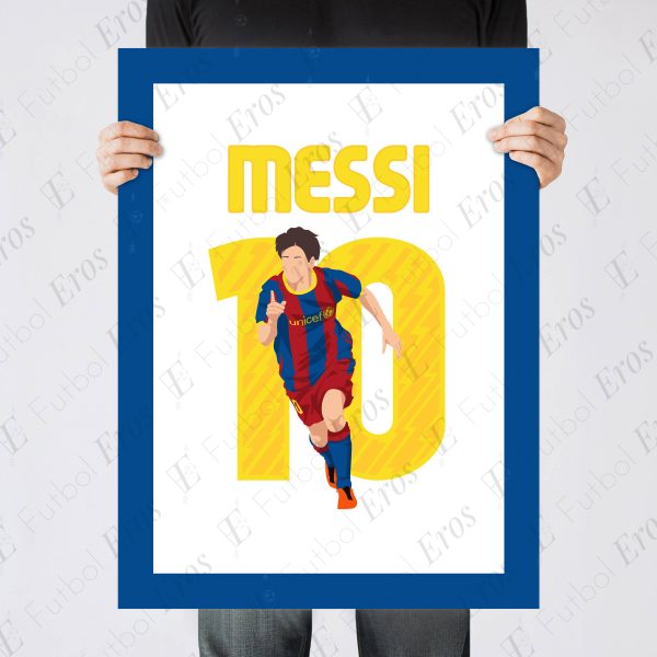 Lionel Messi Goal, 2010-2011 Champions League Final - Barcelona vs Manchester United - Poster Wall Art Main Image - Poster 3
