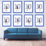Maradona Goal of the Century, 1986 World Cup Quarter Final Argentina vs England - Azteca, Mexico Poster Wall Art - Full Series