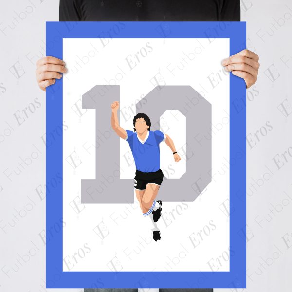 Maradona Goal of the Century, 1986 World Cup Quarter Final Argentina vs England - Azteca, Mexico Poster Wall Art Main Image - Poster 8