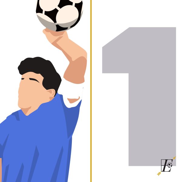 Maradona Hand of God, 1986 World Cup Quarter Final Argentina vs England - Azteca, Mexico Poster Wall Art Main Image Alternate - Poster 1