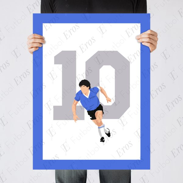 Maradona Hand of God, 1986 World Cup Quarter Final Argentina vs England - Azteca, Mexico Poster Wall Art Main Image - Poster 3