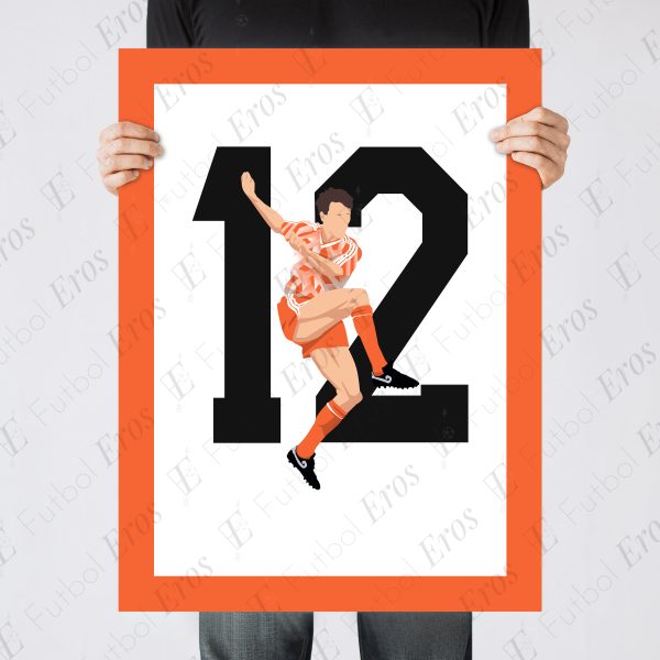 Marco van Basten Volley Goal, 1988 European Cup Final Netherlands vs URSS_Munich Germany_Poster Wall Art Main Image - Poster 2