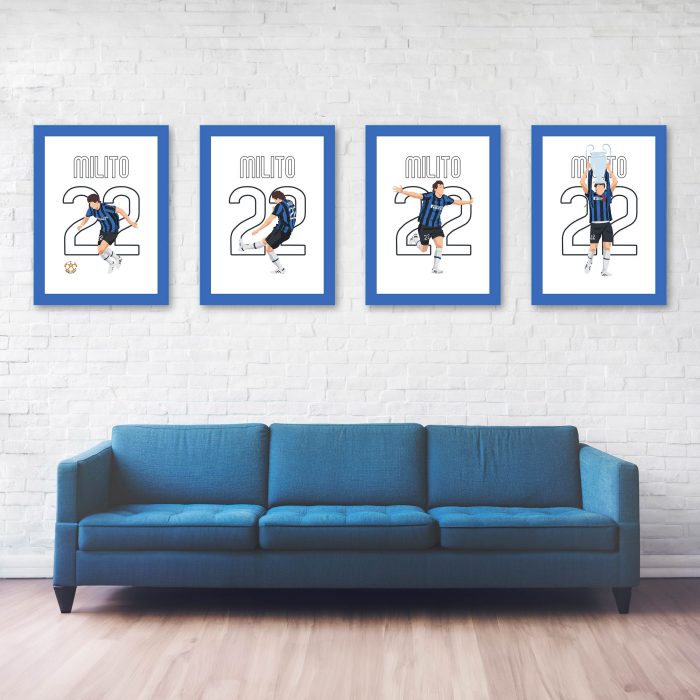 Milito Champions League Final Goal - Madrid, Spain Poster Wall Art Print Main Image - Full Series