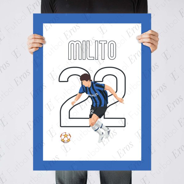 Milito Champions League Final Goal - Madrid, Spain Poster Wall Art Print Main Image - Poster 1