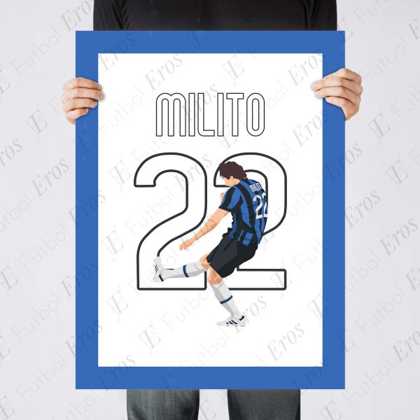 Milito Champions League Final Goal - Madrid, Spain Poster Wall Art Print Main Image - Poster 2