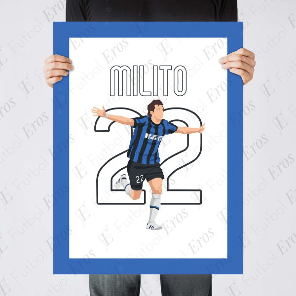 Milito Champions League Final Goal - Madrid, Spain Poster Wall Art Print Main Image - Poster 3