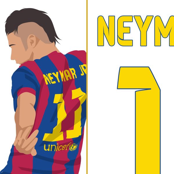 Neymar Goal, 2015 Champions League Final - Barcelona vs Juventus - Berlin, Germany - Poster Print Wall Art-Main Image Alternate - Poster 1
