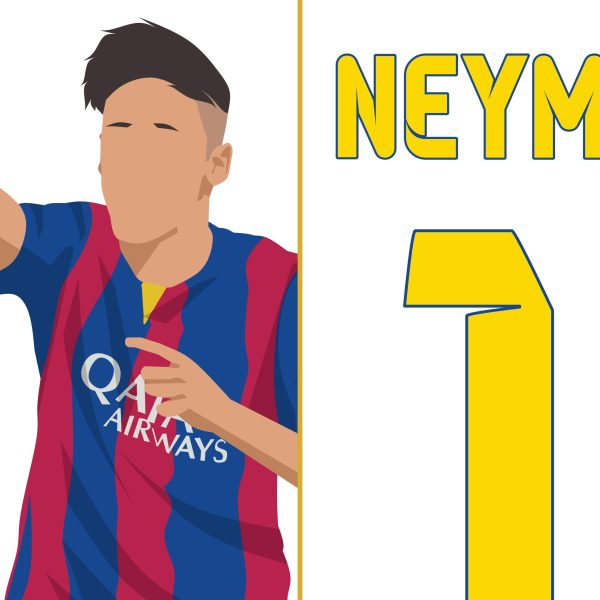 Neymar Goal, 2015 Champions League Final - Barcelona vs Juventus - Berlin, Germany - Poster Print Wall Art-Main Image Alternate - Poster 2