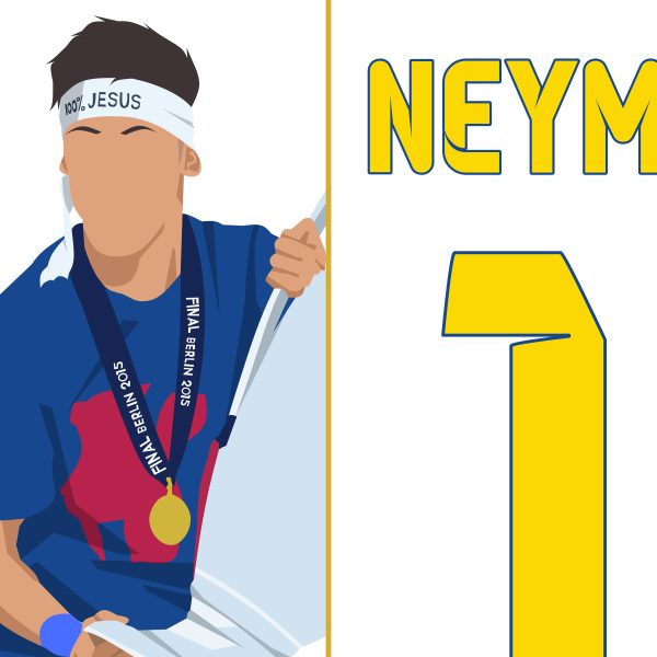Neymar Goal, 2015 Champions League Final - Barcelona vs Juventus - Berlin, Germany - Poster Print Wall Art-Main Image Alternate - Poster 3