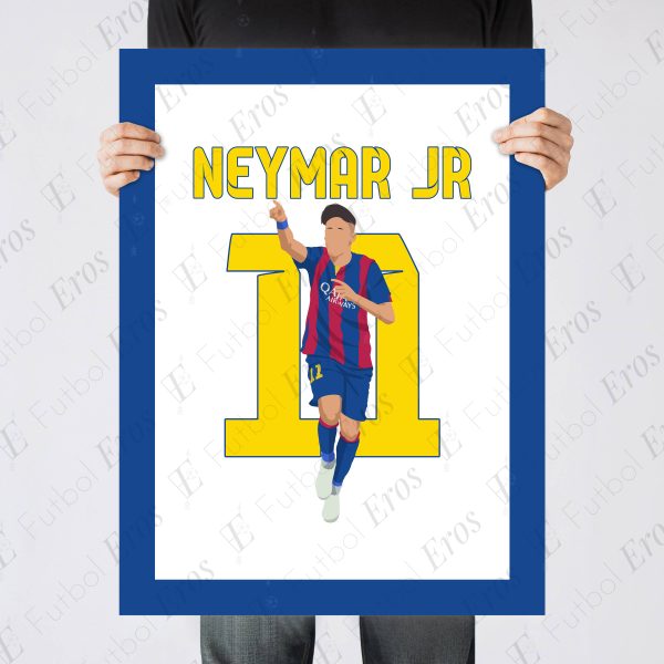 Neymar Goal, 2015 Champions League Final - Barcelona vs Juventus - Berlin, Germany - Poster Print Wall Art-Main Image - Poster 2