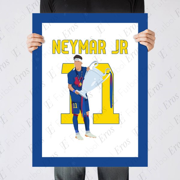 Neymar Goal, 2015 Champions League Final - Barcelona vs Juventus - Berlin, Germany - Poster Print Wall Art-Main Image - Poster 3
