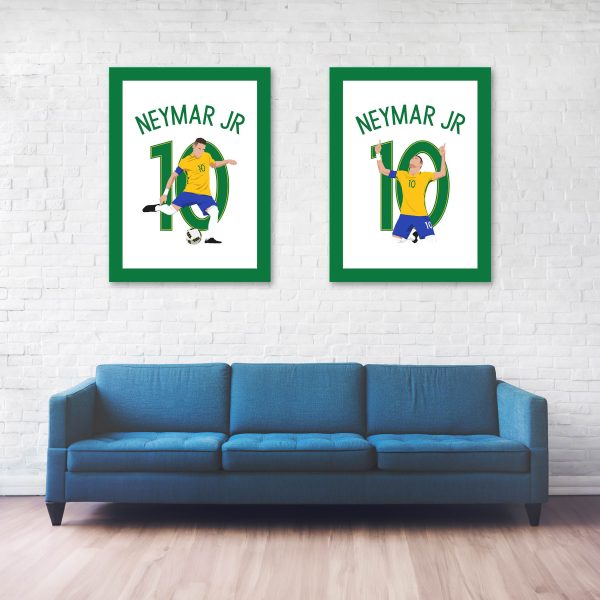 Neymar Winning Penalty - 2016 Olympic Games Final - Brazil vs. Germany - Rio Brazil -Poster WallArt Main Image - Full Series