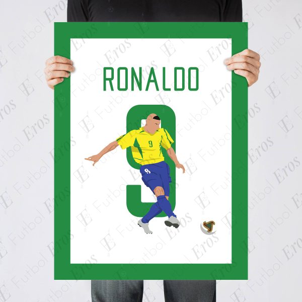 Ronaldo Goal 2002 World Cup Final Brazil Germany vs Yokohama Japan Poster Wall Art Main Image - Poster 1