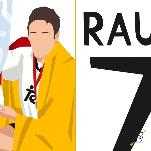 Raul Goal, 2000 Champions League Final Real Madrid vs Valencia - Saint Denis France - Poster Wall Art Main Image Alternate Poster 5