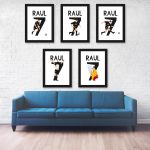 Raul Goal, 2000 Champions League Final Real Madrid vs Valencia - Saint Denis France - Poster Wall Art Main Image - Full Series