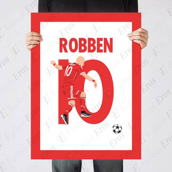 Robben Goal, 2012-2013 Champions League Final - Bayern Munchen vs Borussia Dortmund - London, England Poster Wall Art Main Image - Poster 1