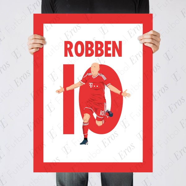 Robben Goal, 2012-2013 Champions League Final - Bayern Munchen vs Borussia Dortmund - London, England Poster Wall Art Main Image - Poster 2