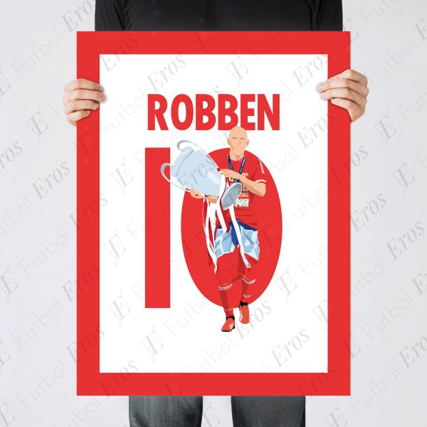 Robben Goal, 2012-2013 Champions League Final - Bayern Munchen vs Borussia Dortmund - London, England Poster Wall Art Main Image - Poster 3