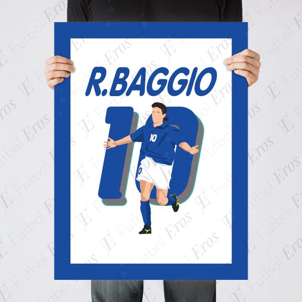 Roberto Baggio Goal,1994 World Cup Semifinal Italy vs Bulgaria - NewYork,USA Poster Wall Art Main Image - Poster 3