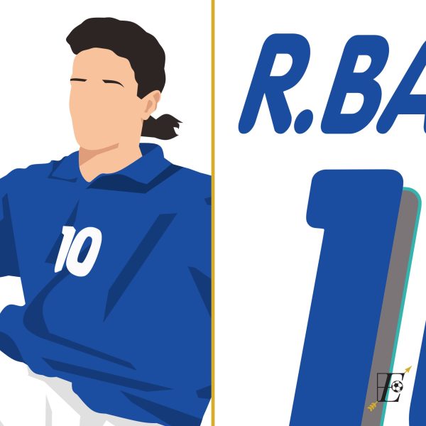 Roberto Baggio Goal,1994 World Cup Semifinal Italy vs Bulgaria - NewYork,USA Poster Wall Art Main Image Alternate - Poster 3