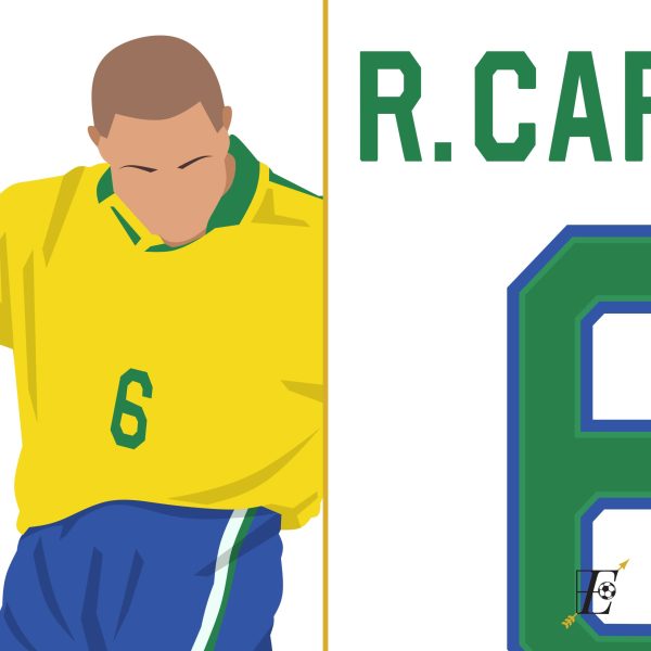 Roberto Carlos Banana Freekick Goal,1997 Tournoi de France - Brazil vs France - Lyon,France Poster Wall Art Main Image Alternate - Poster 1