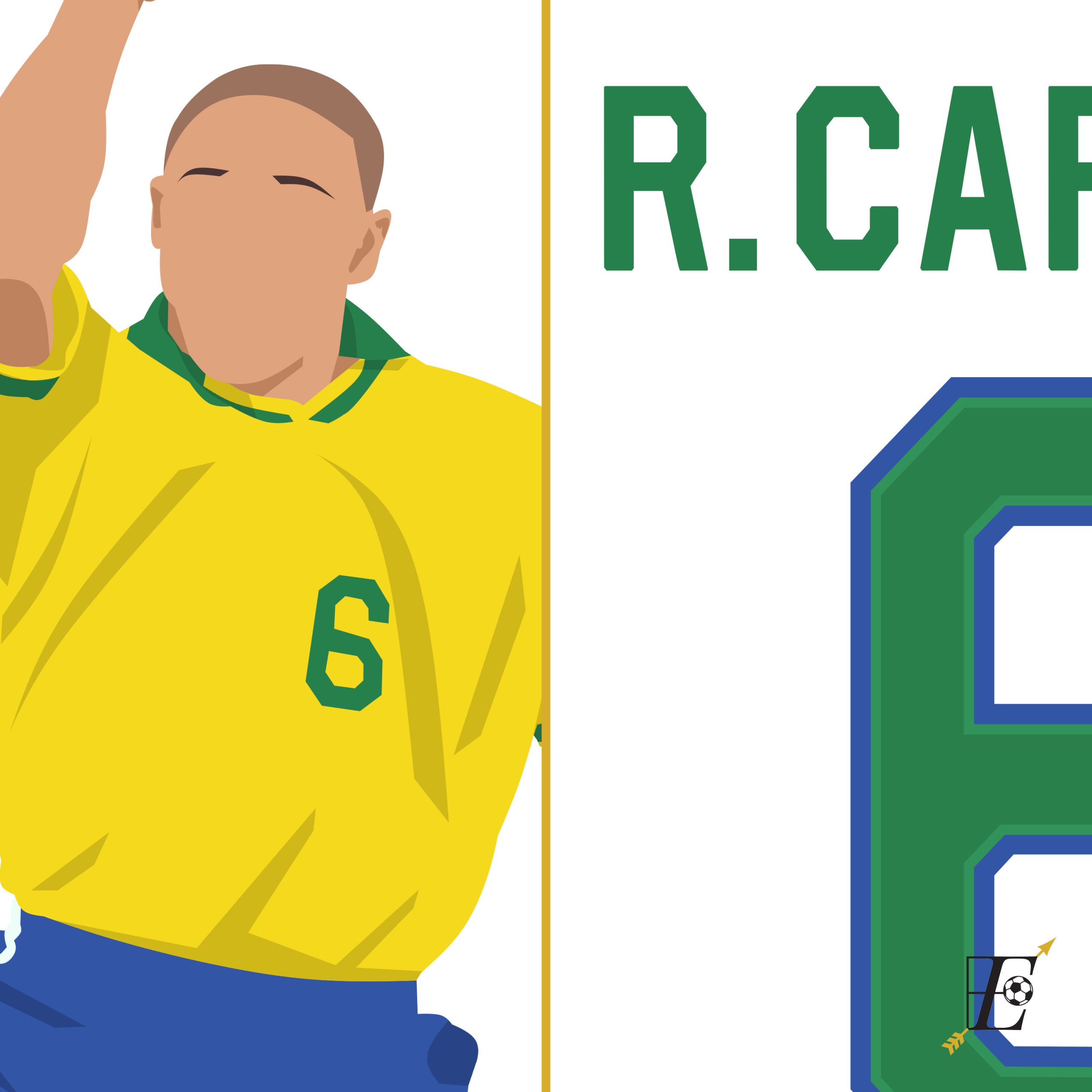 Roberto Carlos Poster Prints, Posters, and Wall Art FutbolEros