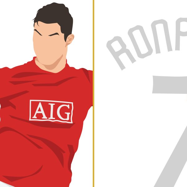 Ronaldo Goal, 2009 Champions League - Round of 16 - Porto vs Manchester United - Porto, Portugal Poster Wall Art Main Image Alternate - Poster 1