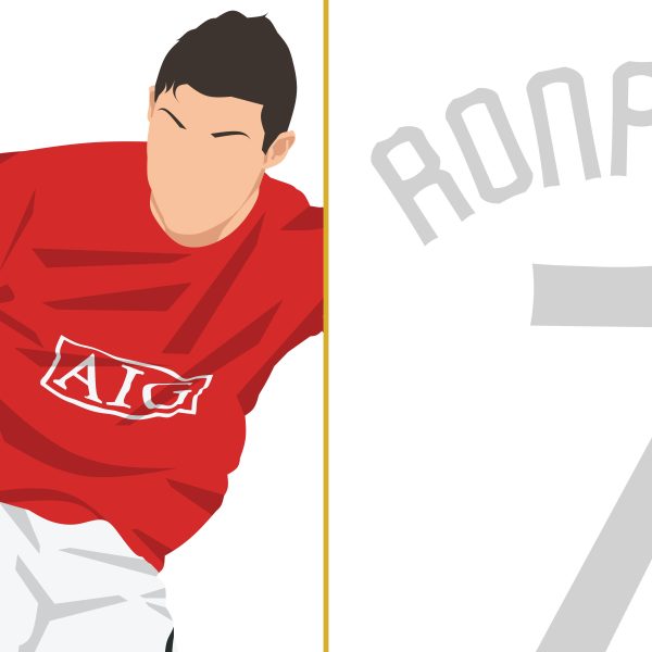 Ronaldo Goal, 2009 Champions League - Round of 16 - Porto vs Manchester United - Porto, Portugal Poster Wall Art Main Image Alternate - Poster 2
