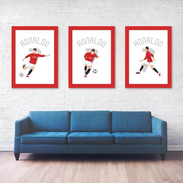 Ronaldo Goal, 2009 Champions League - Round of 16 - Porto vs Manchester United - Porto, Portugal Poster Wall Art Main Image Alternate - Full Series