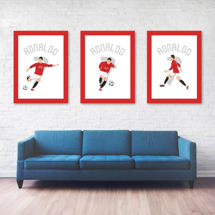 Ronaldo Goal, 2009 Champions League - Round of 16 - Porto vs Manchester United - Porto, Portugal Poster Wall Art Main Image Alternate - Full Series
