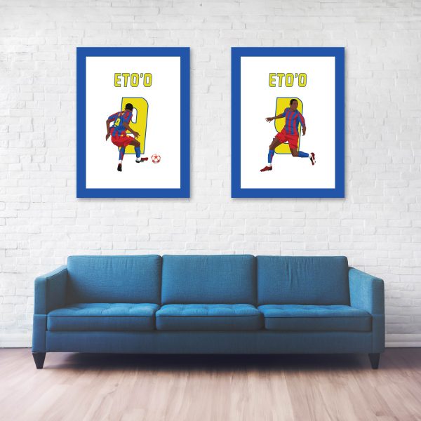 Samuel Etoo Goal 2006 Champions League Final Barcelona vs Arsenal Paris, France Poster -Wall-Art Main Image - Full Series