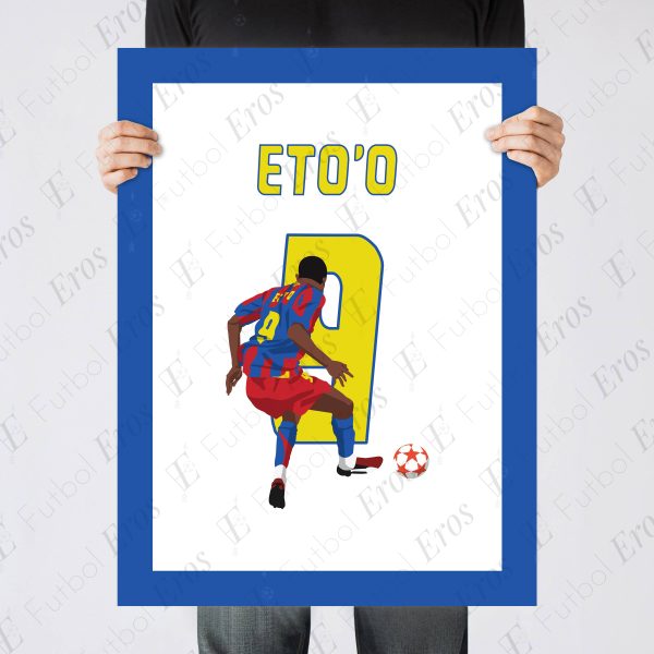 Samuel Etoo Goal, 2006 Champions League Final - Barcelona vs Arsenal - Paris,France Poster Wall Art Main Image - Poster 1