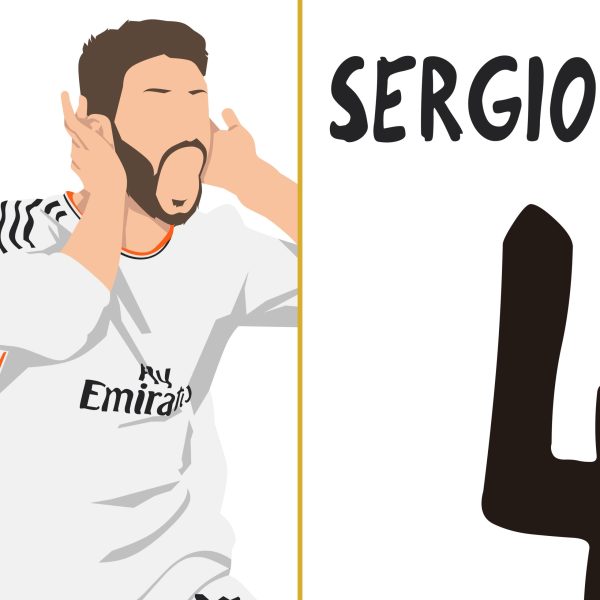 Sergio Ramos La Decima, 2014 Champions League Final - Real Madrid vs Atletico Lisbon, Portugal Poster Wall Art Main Image Alternate- Poster 2