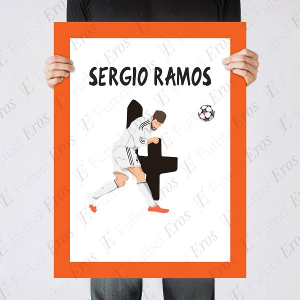 Sergio Ramos, La Decima 2014 Champions League Final - Real Madrid vs Atletico - Lisbon, Portugal - Poster/Wall Art, Main Image - Poster 1