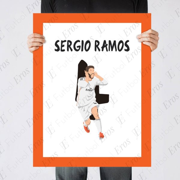 Sergio Ramos, La Decima 2014 Champions League Final - Real Madrid vs Atletico - Lisbon, Portugal - Poster/Wall Art, Main Image - Poster 2