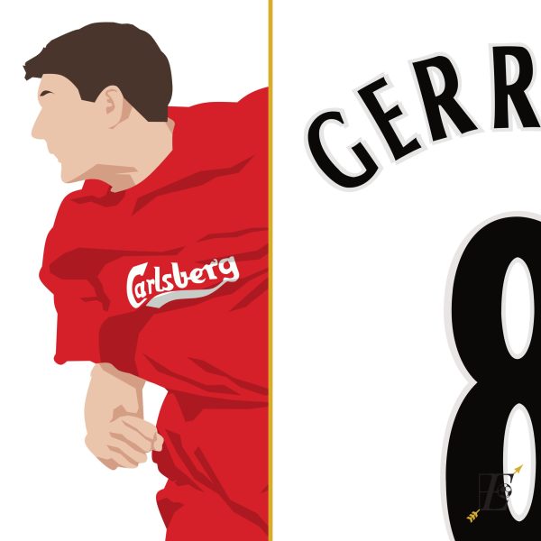 Steven Gerrard Goal, 2005 Champions League Final - Liverpool vs AC Milan - Istanbul,Turkey - Poster Wall Art Main Image Alternate - Poster 1