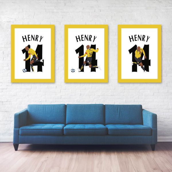 Thierry Henry Goal, 2005-2006 - Champions League - Real Madrid vs Arsenal - Madrid,Spain Poster Wall Art Main Image - Full Series