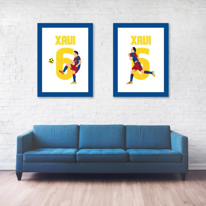 Xavi Goal El Clasico Manita, 2010 La Liga Barcelona vs Real Madrid - Barcelona, Spain Poster Wall Art Main Image - Full Series