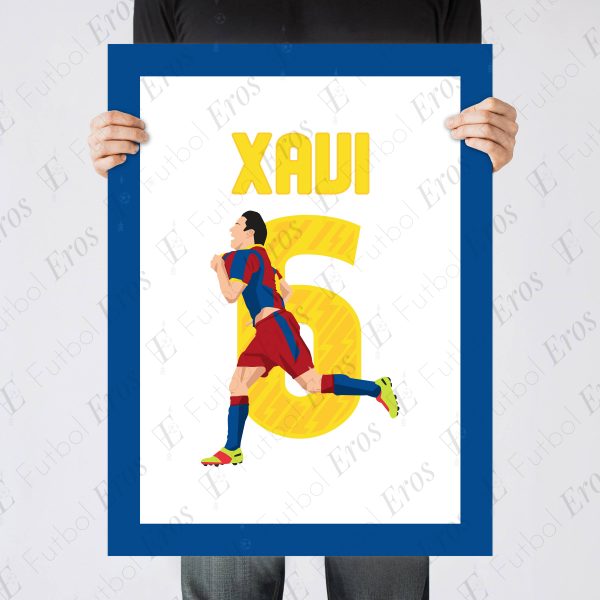 Xavi Goal El Clasico Manita, 2010 La Liga Barcelona vs Real Madrid - Barcelona, Spain Poster Wall Art Main Image - Poster 2