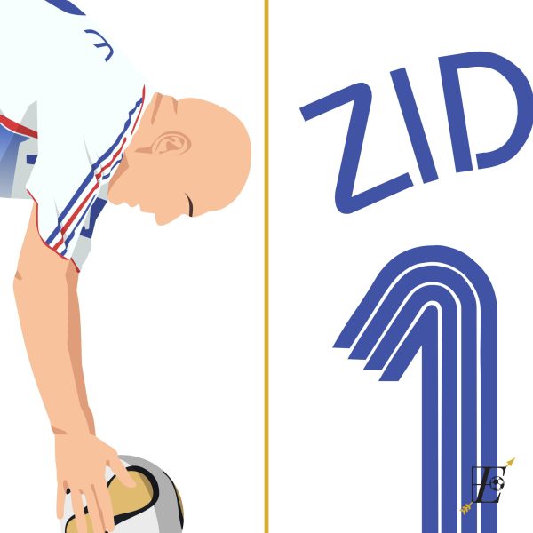 Zinedine Zidane Panenka Goal, 2006 World Cup Final - France vs Italy - Berlin,Germany Poster Wall Art Main Image Alternate - Poster 1