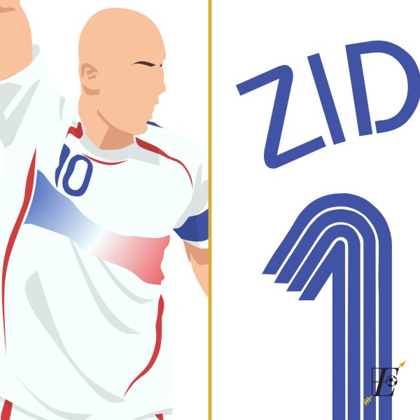 Zinedine Zidane Panenka Goal, 2006 World Cup Final - France vs Italy - Berlin,Germany Poster Wall Art Main Image Alternate - Poster 3