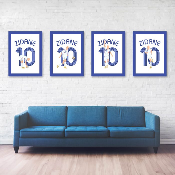 Zinedine Zidane Panenka Goal, 2006 World Cup Final - France vs Italy - Berlin,Germany Poster Wall Art Main Image - Full Series