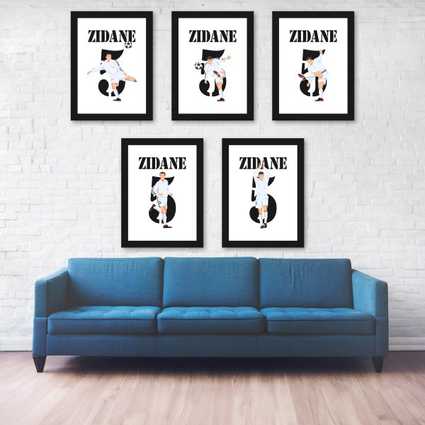 Zinedine Zidane VolleyGoal, 2002 Champions League Final - Real Madrid vs Bayer Leverkusen - Glasgow,Scotland Poster Wall Art Main Image Alternate - Full Series