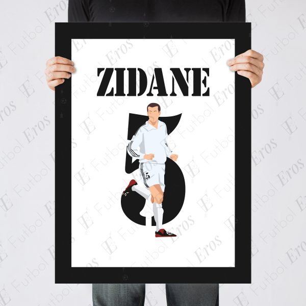 Zinedine Zidane VolleyGoal, 2002 Champions League Final - Real Madrid vs Bayer Leverkusen - Glasgow,Scotland Poster Wall Art Main Image - Poster 4