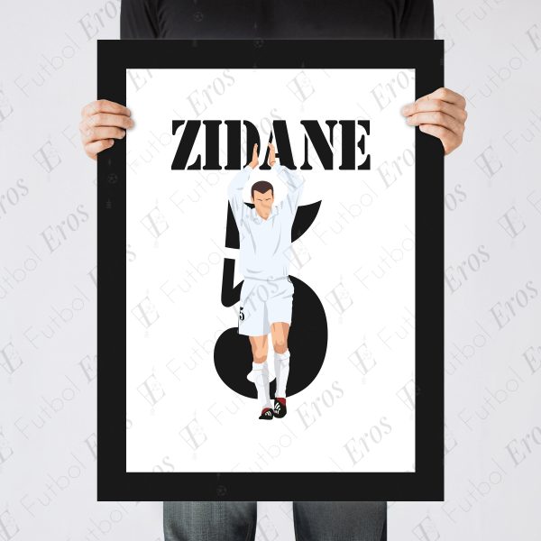 Zinedine Zidane VolleyGoal, 2002 Champions League Final - Real Madrid vs Bayer Leverkusen - Glasgow,Scotland Poster Wall Art Main Image - Poster 5