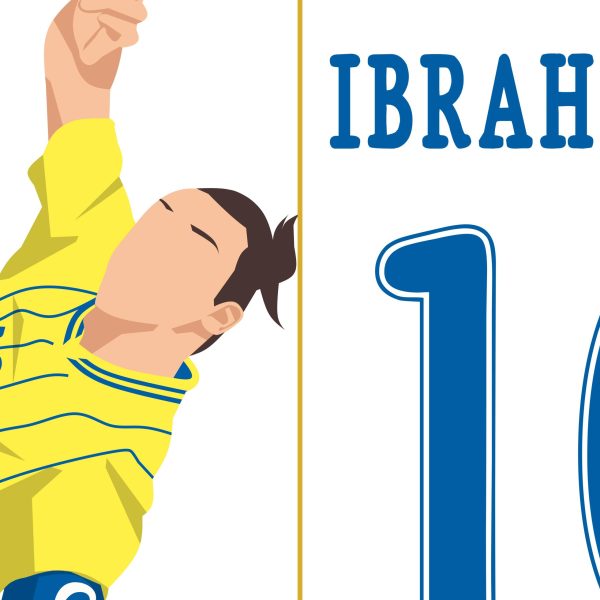 Zlatan Ibrahimovic Bicycle Kick Goal, 2012 - Sweden vs England - Solna, Sweden - Poster Wall Art Alternate - Poster 2